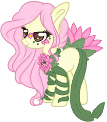 Size: 982x1120 | Tagged: safe, artist:angelamusic13, oc, oc only, oc:lotus, original species, pony, female, flower pony, mare, simple background, solo, transparent background