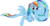 Size: 5771x3000 | Tagged: safe, artist:sollace, rainbow dash, pegasus, pony, g4, .svg available, are you frustrated?, female, flying, i can't believe it's not badumsquish, impossibly long neck, long dash, long neck, long pony, long tail, looking at you, meme, necc, not salmon, rainbow girrash, show accurate, simple background, solo, species swap, tail, transparent background, vector, wat
