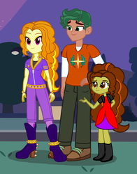Size: 2168x2760 | Tagged: safe, artist:themexicanpunisher, adagio dazzle, timber spruce, equestria girls, g4, family, female, high res, male, parent:adagio dazzle, parent:timber spruce, shipping, straight, timberdazzle