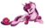 Size: 1690x1089 | Tagged: safe, artist:hagalazka, princess cadance, oc, oc only, oc:bleeding heart, alicorn, pony, g4, alicorn oc, chest fluff, female, flirting, mare, nightmare cadance, nightmarified, simple background, solo, transparent background, watermark, yellow eyes