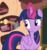 Size: 750x791 | Tagged: safe, screencap, twilight sparkle, alicorn, pony, g4, my little pony: friendship is magic, testing testing 1-2-3, cropped, cute, female, glowing horn, golden oaks library, horn, mare, smiling, solo, twiabetes, twilight sparkle (alicorn)