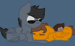 Size: 622x384 | Tagged: safe, artist:blackbloodstone, artist:junetheicecat, artist:pixelpatter116, oc, oc:olivia, pony, baby, baby pony, base used, emmet brickowski, gay, good cop bad cop, lego, magical gay spawn, male, offspring, parent:emmet brickowski, parent:good cop bad cop, ponified, shipping, the lego movie