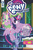 Size: 211x320 | Tagged: safe, artist:diego jourdan pereira, idw, official comic, spike, twilight sparkle, alicorn, pony, friendship is magic #76, g4, my little pony: friendship is magic (idw), spoiler:comic, book, cover, library, twilight sparkle (alicorn), twilight's castle, twilight's castle library