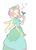 Size: 1280x1761 | Tagged: safe, artist:navy-pon, fluttershy, bird, human, g4, alternate hairstyle, bird on hand, bow, clothes, cute, dress, eared humanization, eyes closed, female, hair bow, humanized, music notes, open mouth, pony coloring, princess, shyabetes, simple background, singing, snow white, solo, white background, winged humanization, wings