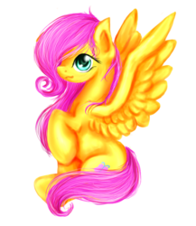 Size: 623x718 | Tagged: safe, artist:n0m1, fluttershy, pony, g4, cute, raised leg, shyabetes, simple background, transparent background