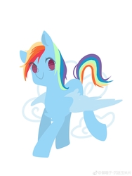 Size: 3456x4608 | Tagged: safe, artist:royal, rainbow dash, pegasus, pony, g4, female, mare, simple background, solo, white background