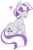 Size: 632x956 | Tagged: safe, artist:sylphoflife, twilight velvet, pony, unicorn, g4, :p, blushing, cute, eyes closed, female, heart, silly, simple background, sitting, solo, tongue out, transparent background, velvetbetes