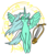 Size: 522x607 | Tagged: safe, artist:jargon scott, lyra heartstrings, alicorn, pony, g4, alicornified, chelys lyre, eyes closed, female, flying, lyracorn, lyre, majestic, mare, music notes, race swap, simple background, solo, white background