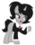 Size: 1221x1549 | Tagged: safe, artist:pegasski, artist:space--paws0w0, oc, oc only, oc:ensemble melody, pony, unicorn, g4, base used, bedroom eyes, blank flank, clothes, curved horn, female, horn, mare, necktie, open mouth, raised hoof, simple background, solo, suit, transparent background