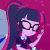 Size: 800x800 | Tagged: safe, screencap, sci-twi, twilight sparkle, equestria girls, g4, my little pony equestria girls: better together, twilight under the stars, animated, cropped, eating, female, fork, loop, party soft