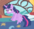 Size: 917x788 | Tagged: safe, screencap, twilight sparkle, alicorn, pony, g4, inspiration manifestation, my little pony: friendship is magic, angry, bed, cropped, female, golden oaks library, mare, messy mane, sitting, solo, twilight sparkle (alicorn), twilight sparkle is not amused, unamused, wings