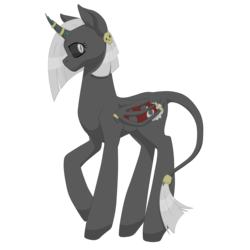 Size: 2000x2000 | Tagged: safe, artist:glacierfrostclaw, oc, oc:morana aeronwen, alicorn, bat pony alicorn, pony, apocalypse ponies, broken horn, curved horn, female, high res, horn, jewelry, leonine tail, mare, oc villain, sisters of the apocalypse, skull, tattered, tattered wings, wings