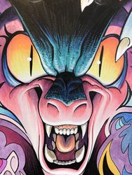 Size: 1536x2048 | Tagged: safe, artist:andypriceart, idw, cosmos, g4, spoiler:comic, nightmare face, solo