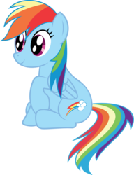 Size: 874x1140 | Tagged: safe, artist:crimsonlynx97, rainbow dash, pegasus, pony, g4, cute, dashabetes, female, mare, simple background, sitting, smiling, solo, transparent background, vector