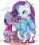 Size: 1024x1152 | Tagged: safe, artist:kingkero, rarity, twilight sparkle, abyssinian, diamond dog, g4, abyssinianized, blushing, clothes, dialogue, diamond dogified, duo, female, flirting, gem, heart, lesbian, paws, raricat, ruby, ship:rarilight, shipping, simple background, species swap, twilight barkle