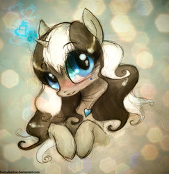 Size: 888x912 | Tagged: safe, artist:foxinshadow, oc, oc only, oc:lovelace, pony, unicorn, bust, female, mare, portrait, solo