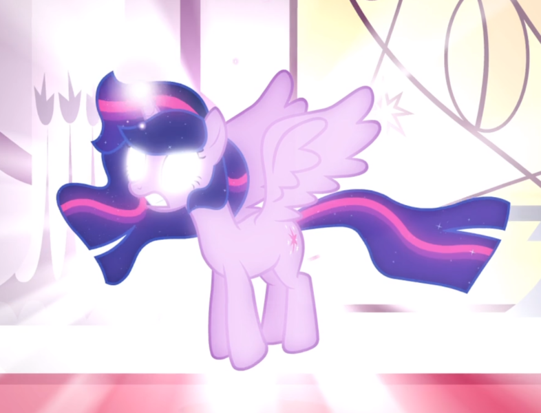 1988292 - safe, screencap, twilight sparkle, alicorn, pony, twilight's  kingdom, cropped, ethereal mane, female, glowing eyes, glowing horn, light,  magic, mare, solo, sparkles, spread wings, twilight sparkle (alicorn),  wings - Derpibooru