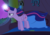 Size: 963x677 | Tagged: safe, screencap, twilight sparkle, alicorn, pony, g4, twilight's kingdom, bed, cropped, determined, ethereal mane, female, floating, glowing horn, golden oaks library, horn, light, mare, solo, struggling, twilight sparkle (alicorn)