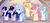 Size: 5161x2418 | Tagged: dead source, safe, artist:rainbows-skies, oc, oc only, oc:aqua artist, oc:aqua heaven, oc:blueberry pie, oc:strawberry butter, oc:sunset sky, oc:ultra dreamkeeper, alicorn, pony, base used, female, male, mare, movie accurate, stallion