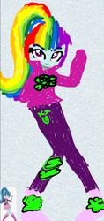 Size: 351x745 | Tagged: safe, oc, oc only, oc:rainbow queen, human, equestria girls, g4, clothes, female, ponytail, recolor, shoes