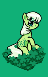 Size: 800x1283 | Tagged: safe, artist:needsmoarg4, minty (g1), earth pony, pony, g1, g4, female, g1 to g4, generation leap, grass, green background, mare, simple background, solo