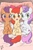 Size: 1200x1800 | Tagged: safe, artist:yanamosuda, apple bloom, scootaloo, sweetie belle, earth pony, pegasus, pony, unicorn, g4, adorabloom, bed, blushing, bow, cute, cutealoo, cutie mark, cutie mark crusaders, diasweetes, female, filly, hair bow, looking at you, signature, smiling, the cmc's cutie marks, trio