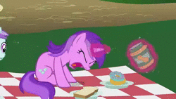 Size: 1920x1080 | Tagged: dead source, safe, edit, edited screencap, editor:jmore5099, screencap, amethyst star, sparkler, pony, unicorn, g4, the mysterious mare do well, animated, bread, cropped, donut, dragon ball, dragon ball z, female, food, ilovekimpossiblealot, levitation, magic, mare, peanut butter, picnic, picnic blanket, screaming, sound, super saiyan, telekinesis, toast, webm, yelling at food, youtube link