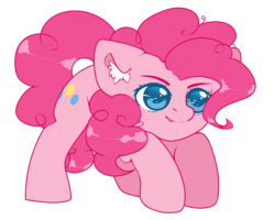 Size: 2500x2000 | Tagged: safe, artist:etoz, pinkie pie, earth pony, pony, g4, colored pupils, cute, diapinkes, ear fluff, female, heart eyes, high res, simple background, solo, transparent background, wingding eyes
