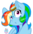 Size: 801x817 | Tagged: safe, artist:rainbow eevee, rainbow dash, pegasus, pony, g4, blushing, cute, dashabetes, ear fluff, female, goggles, looking, simple background, solo, transparent background