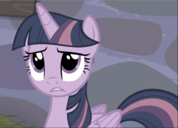 Size: 1304x940 | Tagged: safe, screencap, twilight sparkle, alicorn, pony, g4, the cutie map, cropped, equalized, female, mare, solo, thinking, twilight sparkle (alicorn)