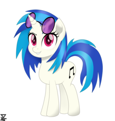 Size: 4000x4200 | Tagged: safe, artist:theretroart88, dj pon-3, vinyl scratch, pony, unicorn, my little pony: the movie, female, looking at you, mare, movie accurate, simple background, smiling, solo, sunglasses, transparent background