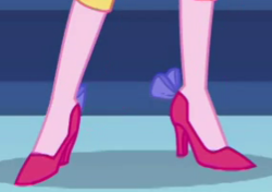 Size: 284x200 | Tagged: safe, screencap, pinkie pie, equestria girls, g4, twilight under the stars, spoiler:eqg series (season 2), clothes, cropped, high heels, legs, pictures of legs, shoes
