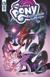 Size: 516x783 | Tagged: safe, artist:andypriceart, idw, official comic, cosmos, discord, twilight sparkle, alicorn, pony, g4, spoiler:comic, spoiler:comic75, cover, female, mare, possessed, twilight sparkle (alicorn)