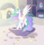Size: 4263x4327 | Tagged: safe, artist:mr100dragon100, princess celestia, alicorn, pony, g4, canterlot, collar, crown, description is relevant, female, fountain, hoof shoes, implied dislestia, implied shipping, implied straight, jewelry, male, mare, open mouth, regalia, solo, straight