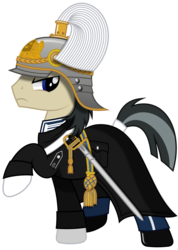 Size: 1280x1800 | Tagged: safe, artist:brony-works, pony, clothes, helmet, male, simple background, solo, stallion, sweden, sword, transparent background, uniform, vector, weapon