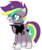 Size: 1584x1888 | Tagged: safe, artist:space--paws0w0, oc, oc only, oc:punk note, pony, unicorn, belt, blaze (coat marking), choker, clothes, coat markings, ear piercing, earring, facial markings, female, horn, horn ring, jacket, jewelry, leather jacket, mare, nose piercing, nose ring, piercing, simple background, solo, spiked wristband, transparent background, wristband