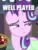 Size: 336x439 | Tagged: safe, edit, edited screencap, screencap, starlight glimmer, pony, unicorn, g4, rock solid friendship, caption, cropped, female, image macro, mare, solo, text, well played