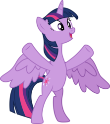 Size: 3000x3374 | Tagged: safe, artist:cloudy glow, twilight sparkle, alicorn, pony, g4, shadow play, .ai available, bipedal, female, high res, mare, simple background, smiling, solo, transparent background, twilight sparkle (alicorn), vector