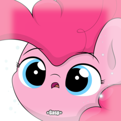 Size: 4494x4498 | Tagged: safe, artist:ljdamz1119, pinkie pie, earth pony, pony, g4, :o, cute, diapinkes, faic, female, gasp, mare, open mouth, ponk, solo