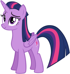 Size: 4599x4854 | Tagged: safe, artist:andoanimalia, twilight sparkle, alicorn, pony, g4, absurd resolution, alternate hairstyle, female, simple background, smiling, transparent background, twilight sparkle (alicorn), vector