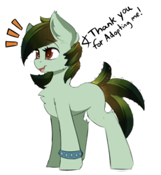 Size: 2764x3004 | Tagged: safe, artist:beardie, oc, oc only, plant pony, pony, bracelet, chest fluff, female, high res, jewelry, mare, ponified, simple background, solo, transparent background