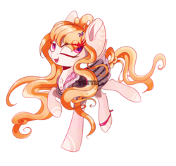 Size: 1500x1410 | Tagged: safe, artist:hagalazka, oc, oc only, pony, adoptable, sold, solo, yellow hair