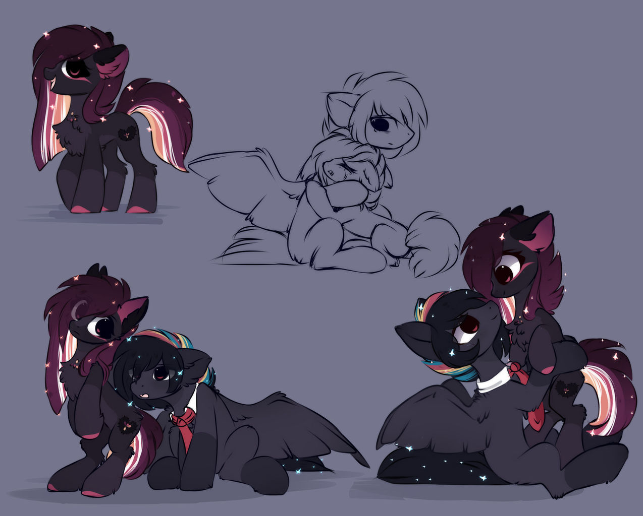 earth <b>pony</b>, pegasus, <b>pony</b>, alternate hairstyle, coat markings, eye clipping...