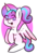 Size: 1340x1990 | Tagged: safe, artist:peachy-bon, princess flurry heart, alicorn, pony, g4, blank flank, cute, eye clipping through hair, female, filly flurry heart, flurrybetes, older, older flurry heart, open mouth, solo