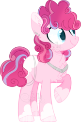 Size: 1836x2746 | Tagged: safe, artist:sh3llysh00, pinkie pie, earth pony, pony, g4, alternate design, bubble berry, male, simple background, solo, transgender, transparent background