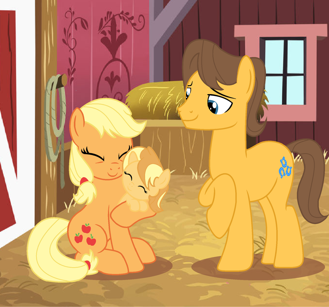 applejack, caramel, oc, pony, baby, baby pony, base used, carajack, female,...