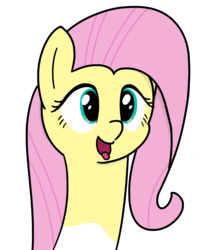 Size: 2435x3033 | Tagged: safe, artist:czu, fluttershy, pony, g4, high res, looking at you, open mouth