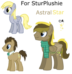 Size: 1120x1160 | Tagged: safe, artist:mobian-gamer, derpy hooves, doctor whooves, time turner, pony, g4, female, male, offspring, parent:derpy hooves, parent:doctor whooves, parents:doctorderpy, ship:doctorderpy, shipping, simple background, straight, transparent background