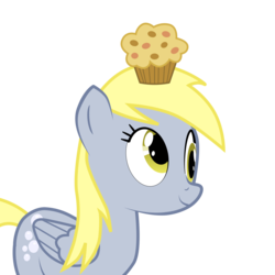 Size: 1081x1081 | Tagged: safe, artist:sciencesean, derpy hooves, pegasus, pony, g4, derpy day, derpy day 2019, female, food, muffin, simple background, solo, transparent background, vector