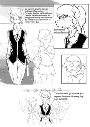 Size: 2480x3508 | Tagged: safe, artist:mashiromiku, oc, oc:chuoxia, oc:shanye, anthro, comic:is my daily life story about to begin?, high res